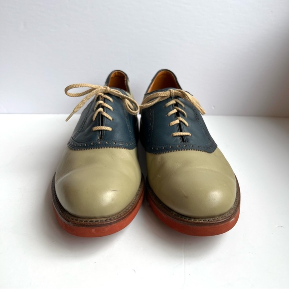 Vintage Walk-Over Genuine American Leather Oxford Saddle Shoes Size 13 D… - Picture 2 of 13